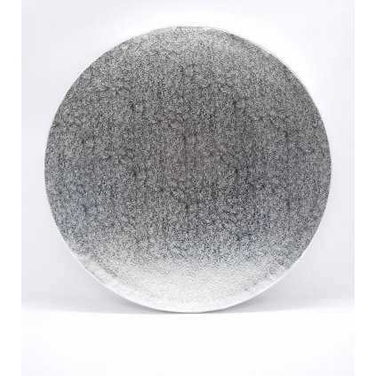 4Cake Tác PEVNÝ stříbrný kruh 20 cm (1 ks) /D_7062