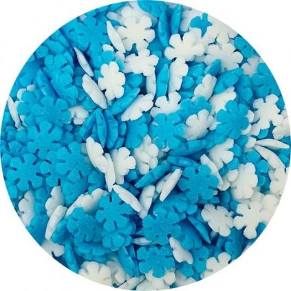 Cukrové vločky bílé a modré (50 g) /D_FL25462BM