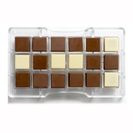 Čokoládová forma čtverce 20x12x2cm - Decora  | Cukrářské potřeby