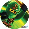 LEGO NINJAGO (● velikost průměr 20 cm ☝, ● materiál FONDÁNOVÝ DECORLIST ✴️)