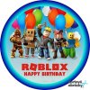 Jedlý papír  ROBLOX (● velikost průměr 20 cm ☝, ● materiál FONDÁNOVÝ DECORLIST ✴️)