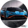 SPORŤÁK - LAMBORGHINI (● velikost průměr 20 cm ☝, ● materiál FONDÁNOVÝ DECORLIST ✴️)