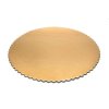 273924 1 podlozka pod dort zlata hruba vlnka kruh 24 cm 1 ks