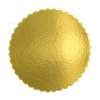 4Cake Tác hrubý vlnka zlatý kruh 22 cm (1 ks) /D_7082