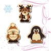 Čokoládová dekorace - zimní figurky 24 ks