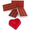 10955 forma silikonova na zelatinu srdce 3x8 tvaru forma