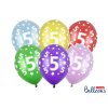 175739 1 partydeco balonky barevne metalicke 5 narozeniny 6 ks nahodne barvy