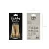 120380 1 party deco svicky zlate se stojankem 6 cm 6 ks
