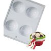 14687 forma na cokoladove dekorace fotbalovy mic 4 tvary forma