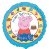 Foliový balonek Prasátko Peppa Happy Birthday modrý - 43 cm  /BP