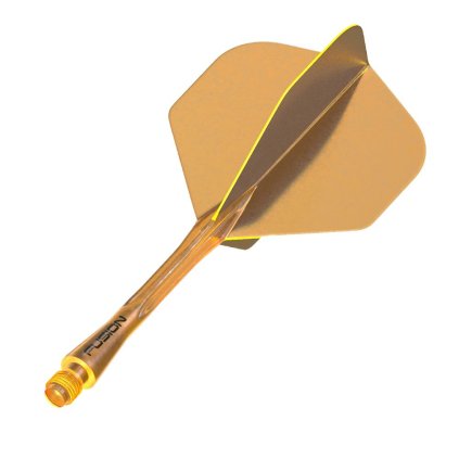 Winmau šipky s násadkou Fusion oranžové, standardní letky (Délka násadky 22 mm)