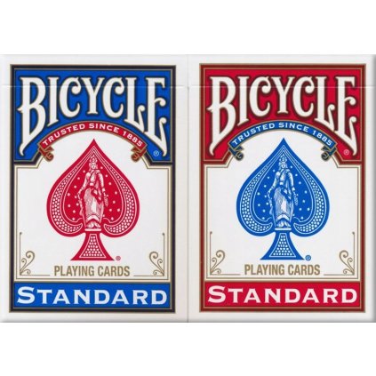 Bicycle 2 PACK Standard klasické karty 2 balíčky červená modrá