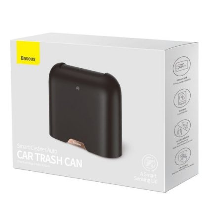 584584 baseus car tool smart cleaner auto car trash can include free trash bags 2 rolls 60 pcs each cierna crljt01 01