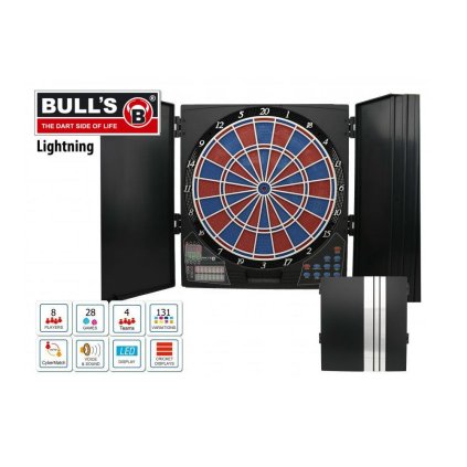 719739 elektronicky terc na sipky bull 039 s lightning s kabinetom hlas russ bray quot the voice quot