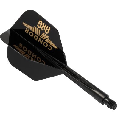 Condor letky s násadkou AXE Logo Small, čierno-zlaté (Dĺžka násadky 21 mm)