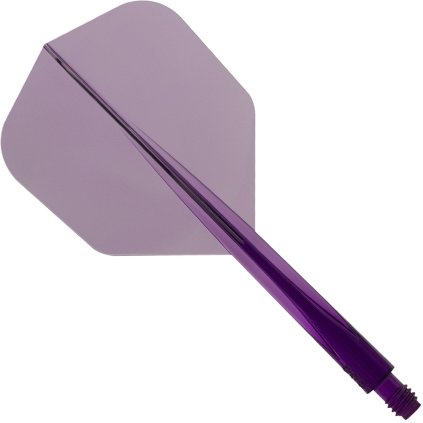 Condor letky s násadkou AXE Small, priehľadné fialové (Dĺžka násadky 21 mm)