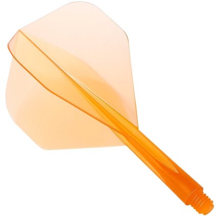 Letky s násadkou Condor Plain Standard, priehľadné oranžové (Dĺžka násadky 21 mm)