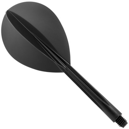 Condor letky s násadkou Plain Teardrop, čierne (Dĺžka násadky 33 mm)