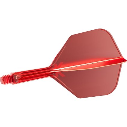 Target letky s násadkou K-Flex červené, No6 letky (Dĺžka násadky 19 mm)