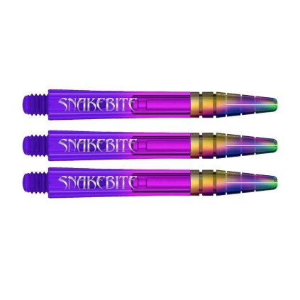 Násadky na šípky Red Dragon Peter Wright Snakebite Nitro Ionic, fialové (Dĺžka násadky 36 mm)