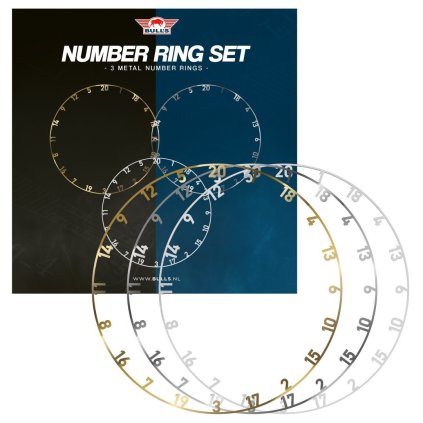 bull s metal number ring set 3pc