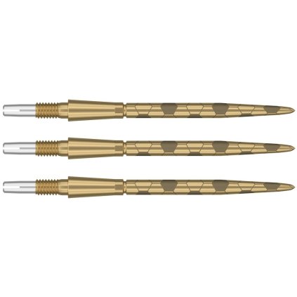 Hroty na šípky steel Target Swiss Storm Onyx, zlaté