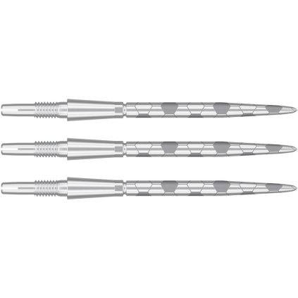 Hroty na šípky steel Target Swiss Storm Onyx, strieborné