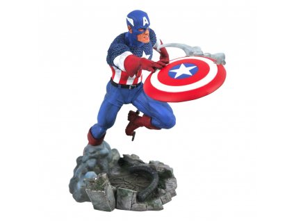 105752 marvel comic gallery vs pvc statue captain america 25 cm