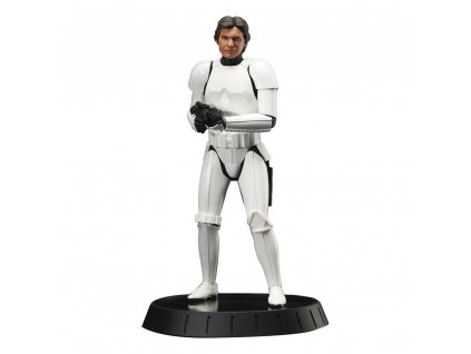 106622 star wars episode iv milestones statue 1 6 han solo stormtrooper disguise 40th anniversary exclusive 30 cm