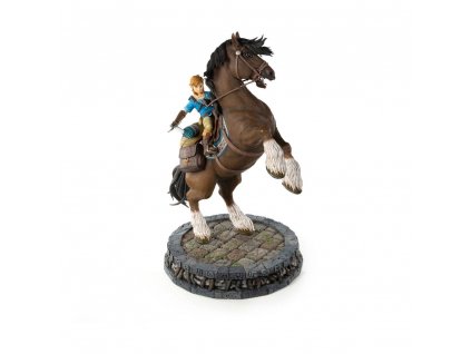 106193 the legend of zelda breath of the wild statue link on horseback 56 cm