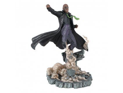 105893 the matrix gallery deluxe pvc statue morpheus 30 cm