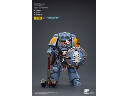 107048 warhammer 40k action figure 1 18 space wolves claw pack sigyrr stoneshield 12 cm