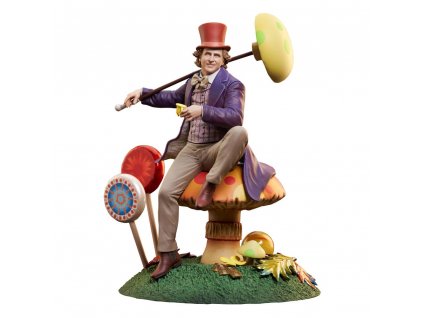 105779 willy wonka the chocolate factory 1971 gallery pvc statue willy wonka 25 cm