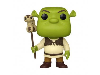 108776 shrek pop movies vinyl figure 30th anniversary shrek w snake 9 cm