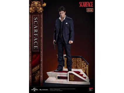 115751 scarface superb scale statue 1 4 tony montana rooted hair version 53 cm