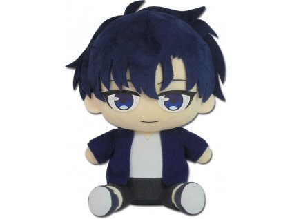 115475 solo leveling plush figure sung jinwoo sitting 18 cm