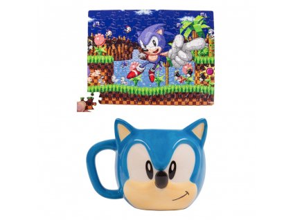 110984 sonic the hedgehog mug jigsaw puzzle set sonic