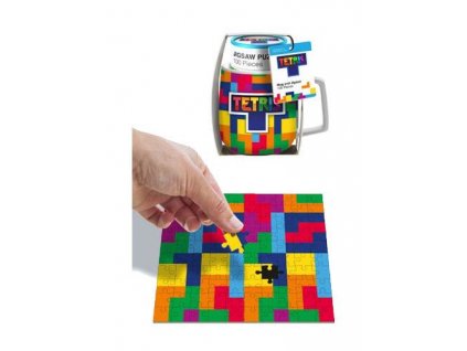 110975 tetris mug jigsaw puzzle set tetriminos