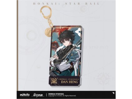 124715 honkai star rail character acrylic keychain dan heng 9 cm