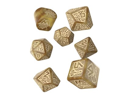 Sada trpasličích kostek - Zlato a drahokamy (Barva vínová)