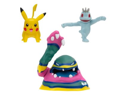 168871 pokemon sada bojovych figur 3 ks machop pikachu 1 alolan muk 5 cm