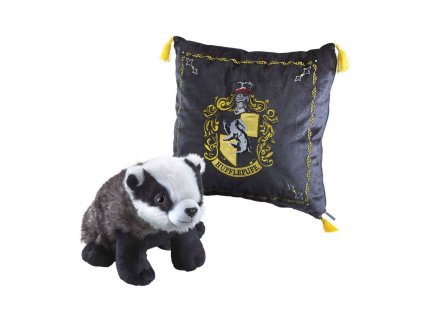 182904 polstarek s plysovou postavickou maskotu domu harryho pottera hufflepuff