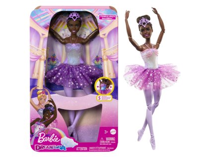 187487 barbie svitici magicka baletka s fialovou sukni
