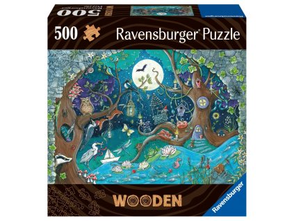 187640 drevene puzzle kouzelny les 500 dilku