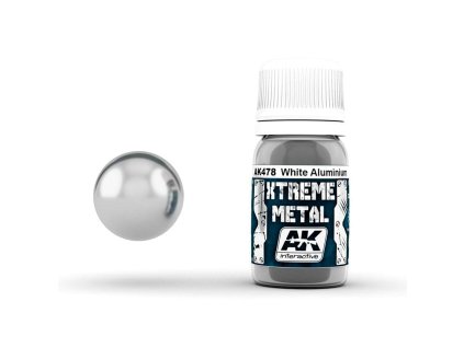 195467 ak interactive xtreme metal white aluminium