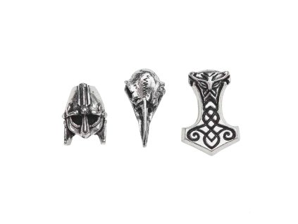 193223 severske koralky do vlasu a vousu