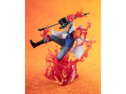 231902 one piece figuarts socha z pvc zero extra battle sabo fire fist rook check 19 cm