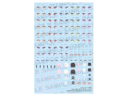 233384 megami device m s g plastic model kit 1 1 puni mofu eye decal set