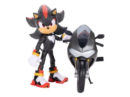 233447 sonic filmova figurka jezka sonic 3 s vozidlem 13 cm