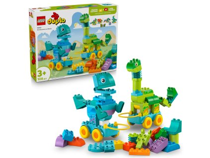 233669 duplo lego 3 v 1 dinosauri na koleckach 10451